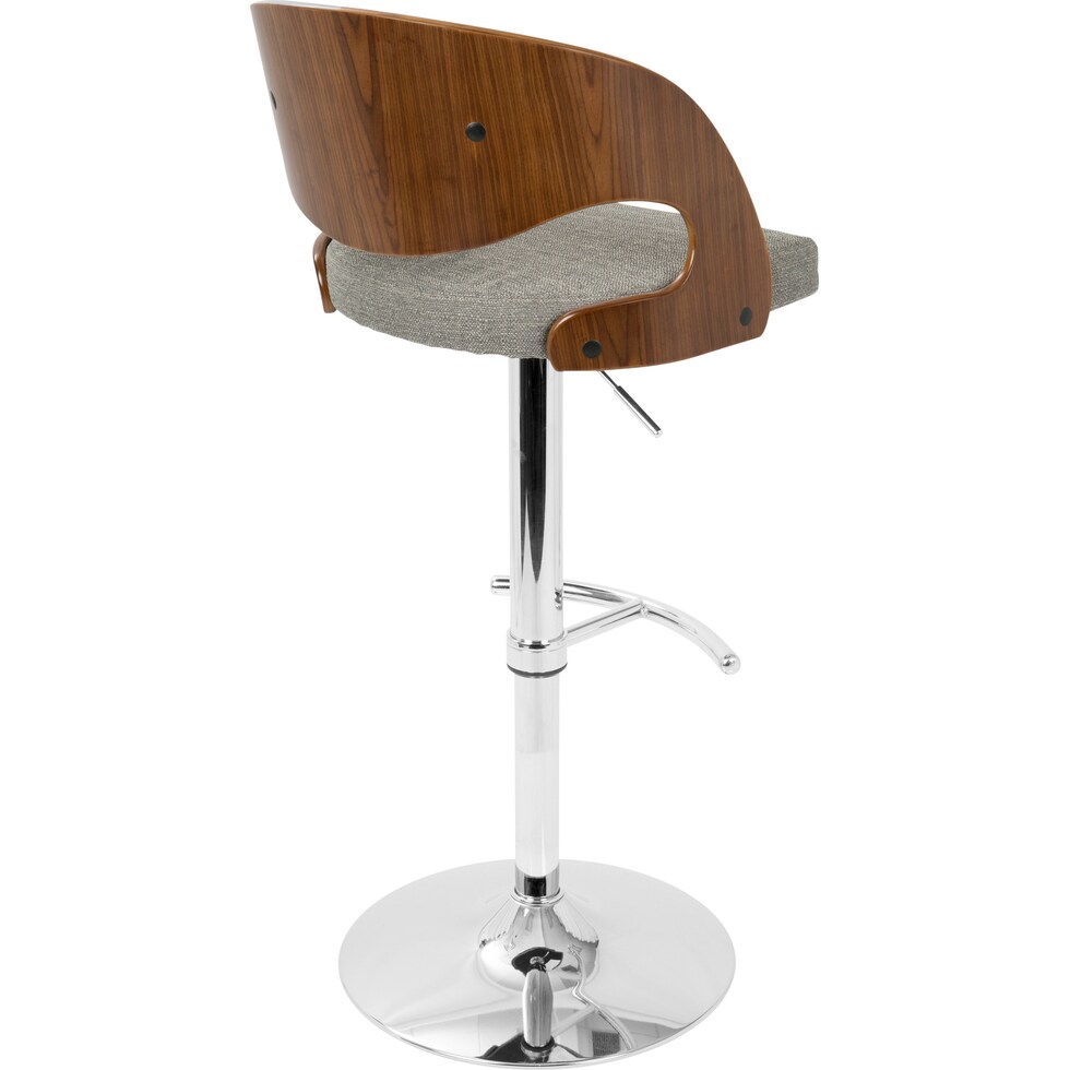 carver gray bar stool   