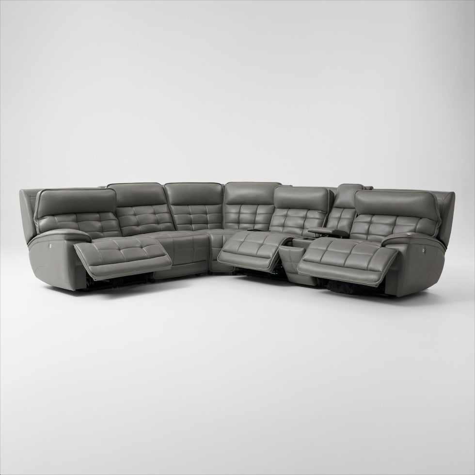 cascade gray sectional   