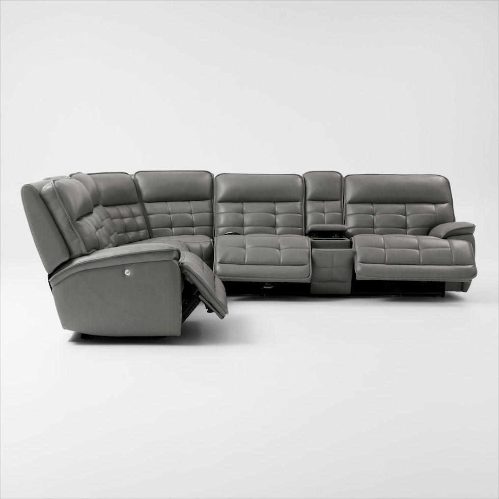 cascade gray sectional   