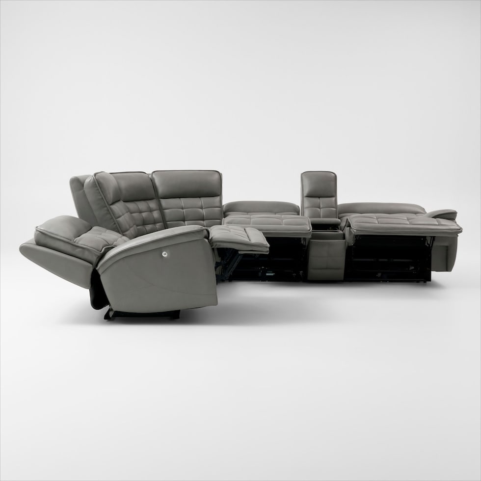 cascade gray sectional   