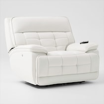 cascade white recliner   
