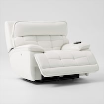 cascade white recliner   