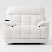 cascade white recliner   
