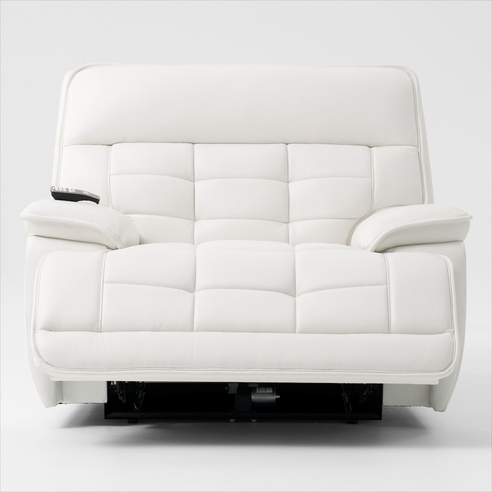 cascade white recliner   