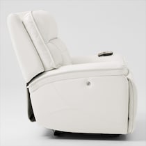 cascade white recliner   