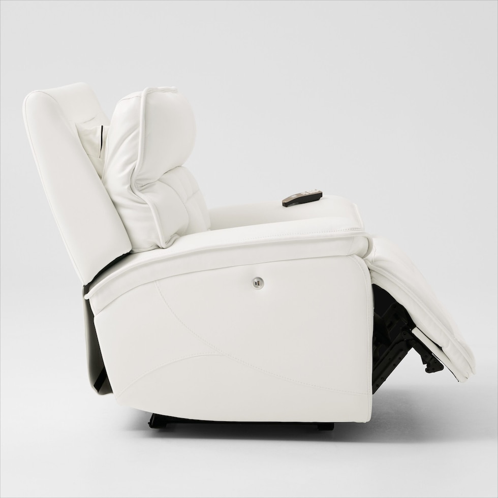cascade white recliner   