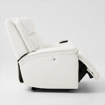 cascade white recliner   