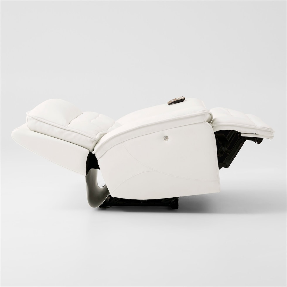 cascade white recliner   