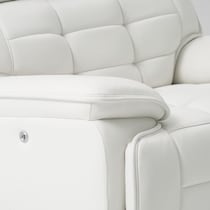 cascade white recliner   