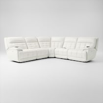 cascade white sectional   