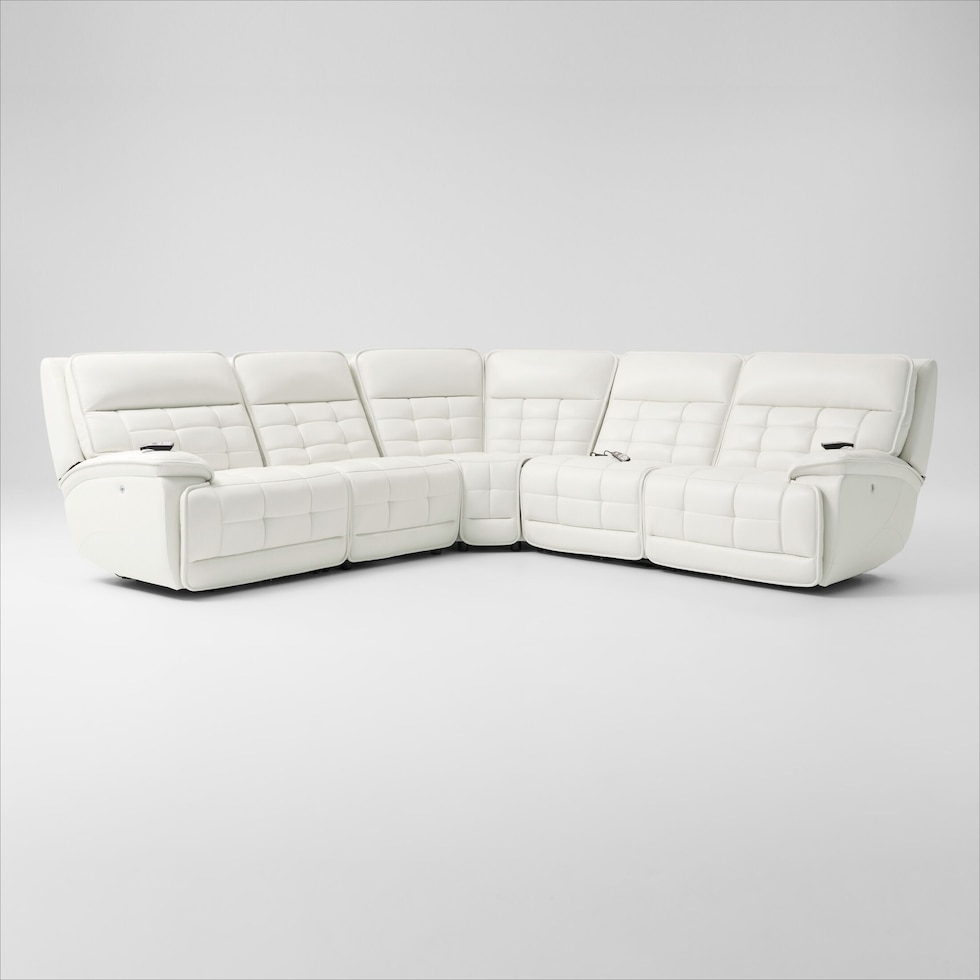cascade white sectional   