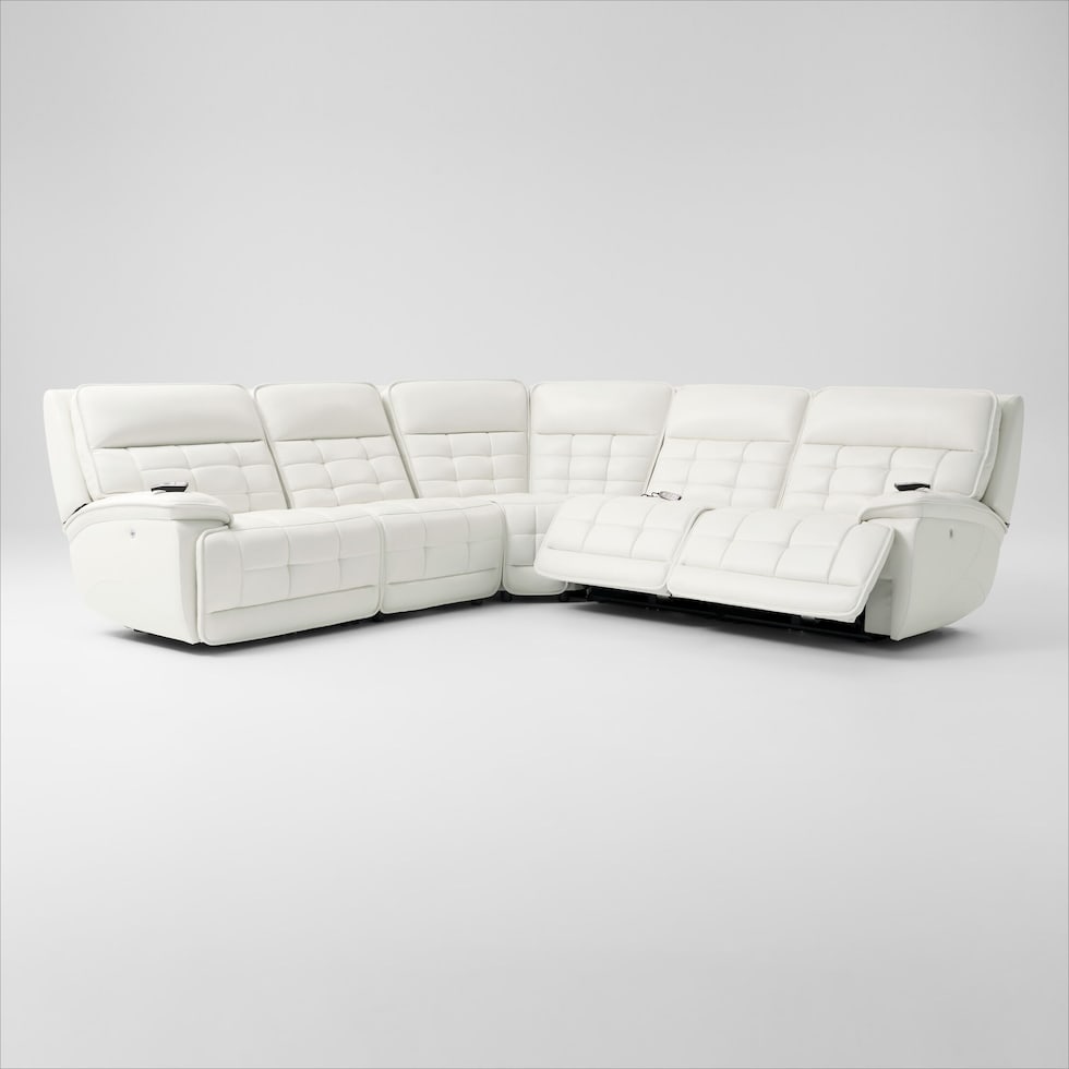 cascade white sectional   