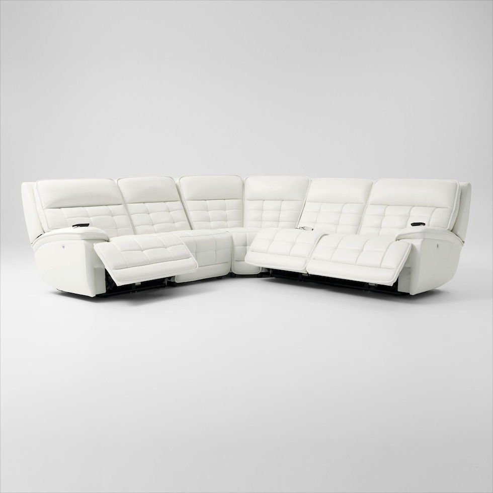 cascade white sectional   