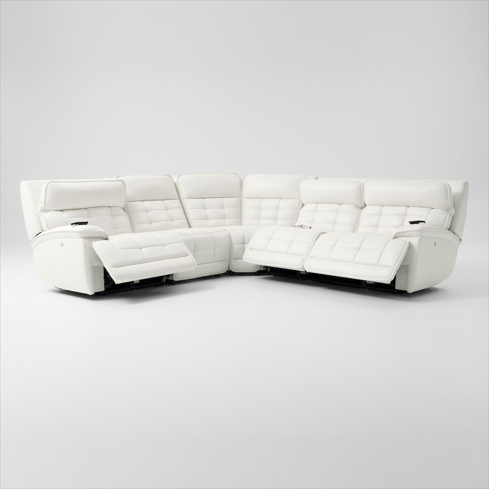 cascade white sectional   