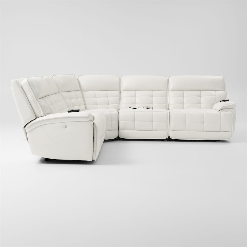 cascade white sectional   