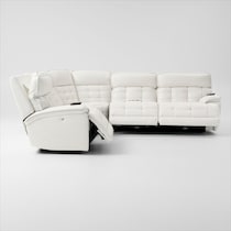 cascade white sectional   