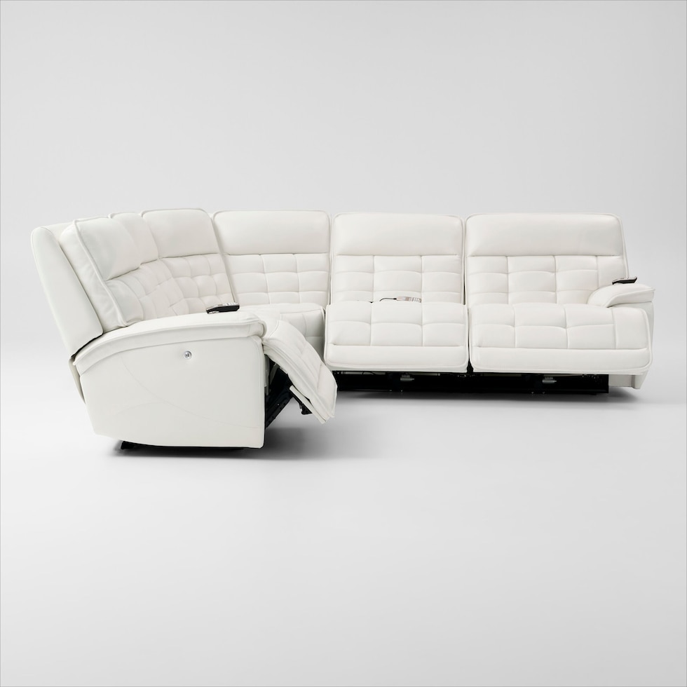 cascade white sectional   