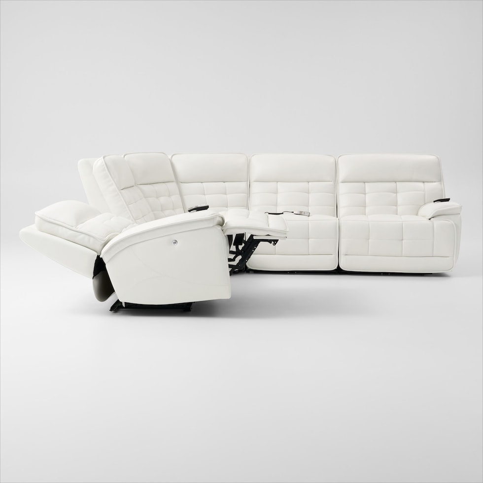 cascade white sectional   