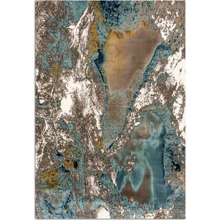 Cascades 5' X 8' Area Rug - Gray/Blue