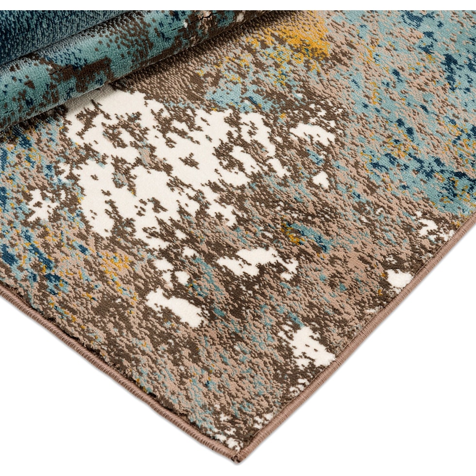 cascades multicolor area rug  x    