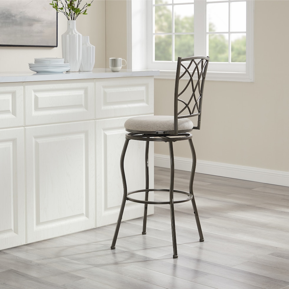 casey gray counter height stool   