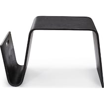 casimir black end table   