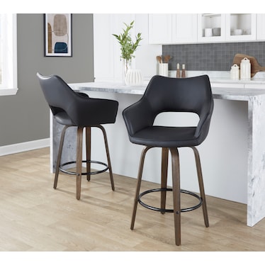 Casio Set of 2 Swivel Counter-Height Stools