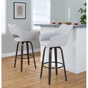 Casio Set of 2 Swivel Bar Stools