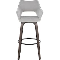 casio gray dark walnut bar stool   