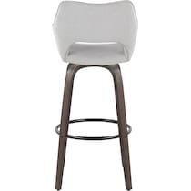 casio gray dark walnut bar stool   