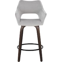 casio gray dark walnut counter height stool   