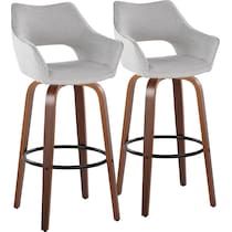 casio gray light walnut bar stool   