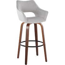 casio gray light walnut bar stool   