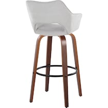 casio gray light walnut bar stool   