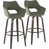 casio green dark walnut bar stool   