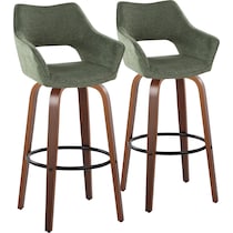 casio green light walnut bar stool   