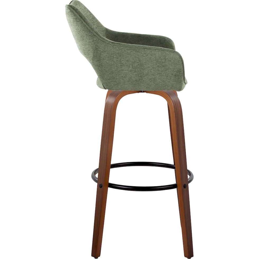 casio green light walnut bar stool   