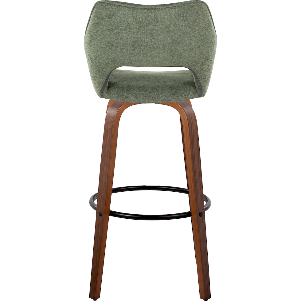 casio green light walnut bar stool   