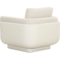 casper white accent chair   