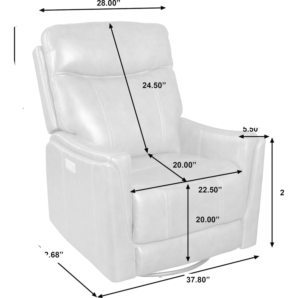 caspian gray glider recliner   