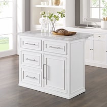 cassai white kitchen island   