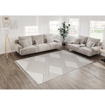 cassia beige white area rug  x    