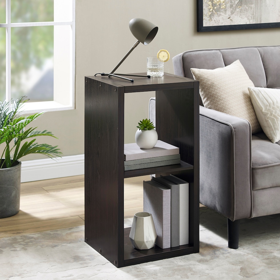 cassidy dark brown shelf   