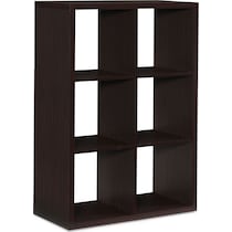 cassidy dark brown storage shelves   