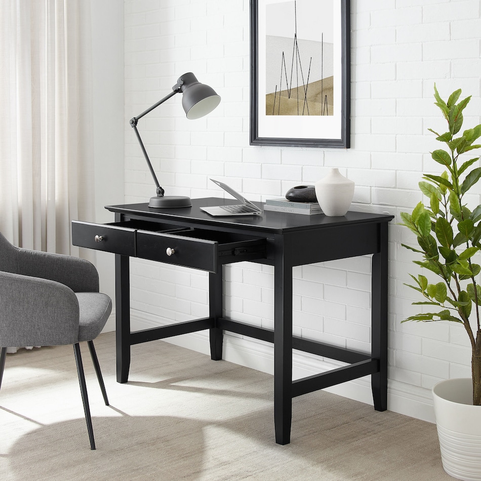 Cassie Desk - Black | American Signature Furniture