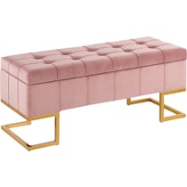 cassis pink storage bench   