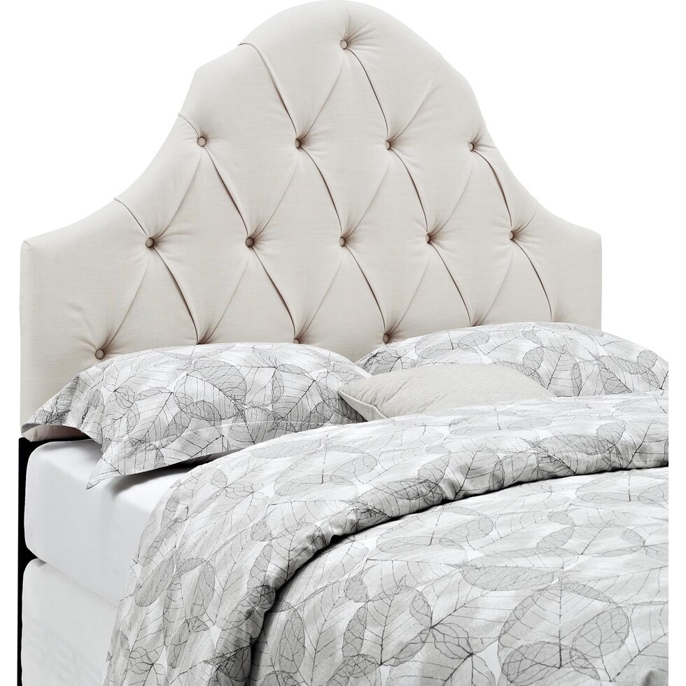 castle peak linen full queen headboard   