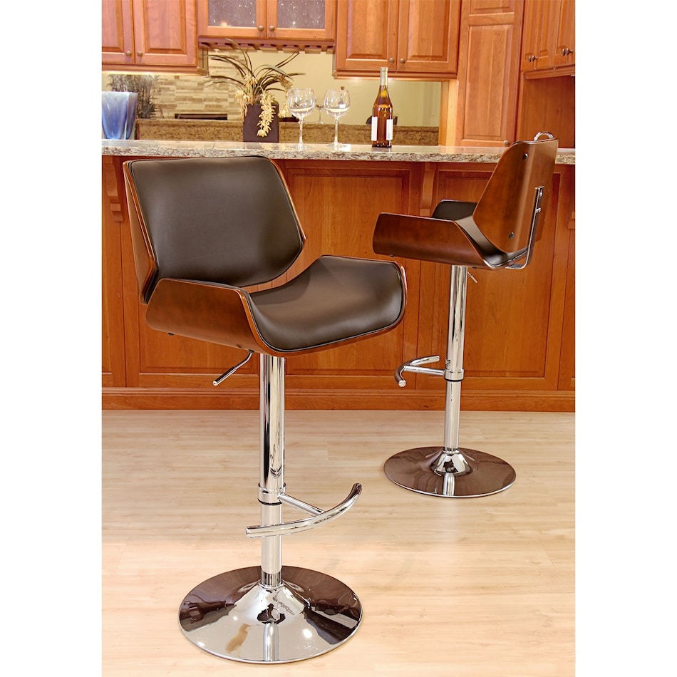 catania brown bar stool   