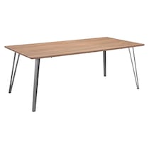 catarina light brown dining table   