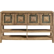 cate dark brown console table   